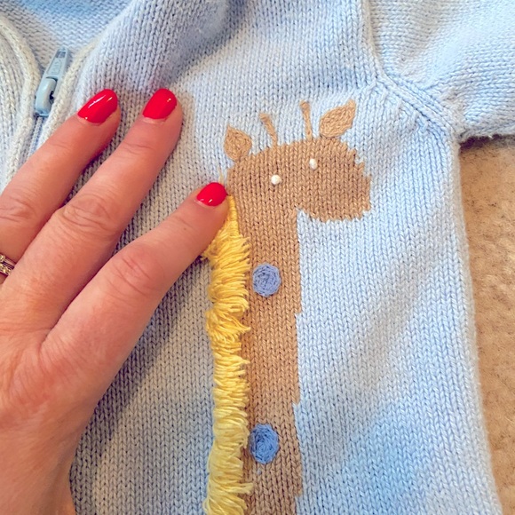Florence Eiseman Baby Boy Giraffe Sweater - Picture 2 of 12